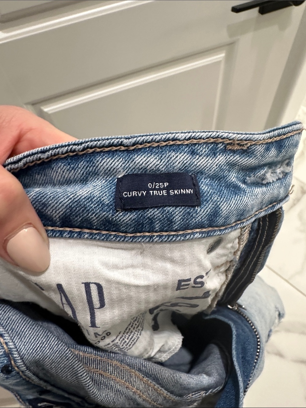GAP Curvy True Skinny Jeans - Light Blue